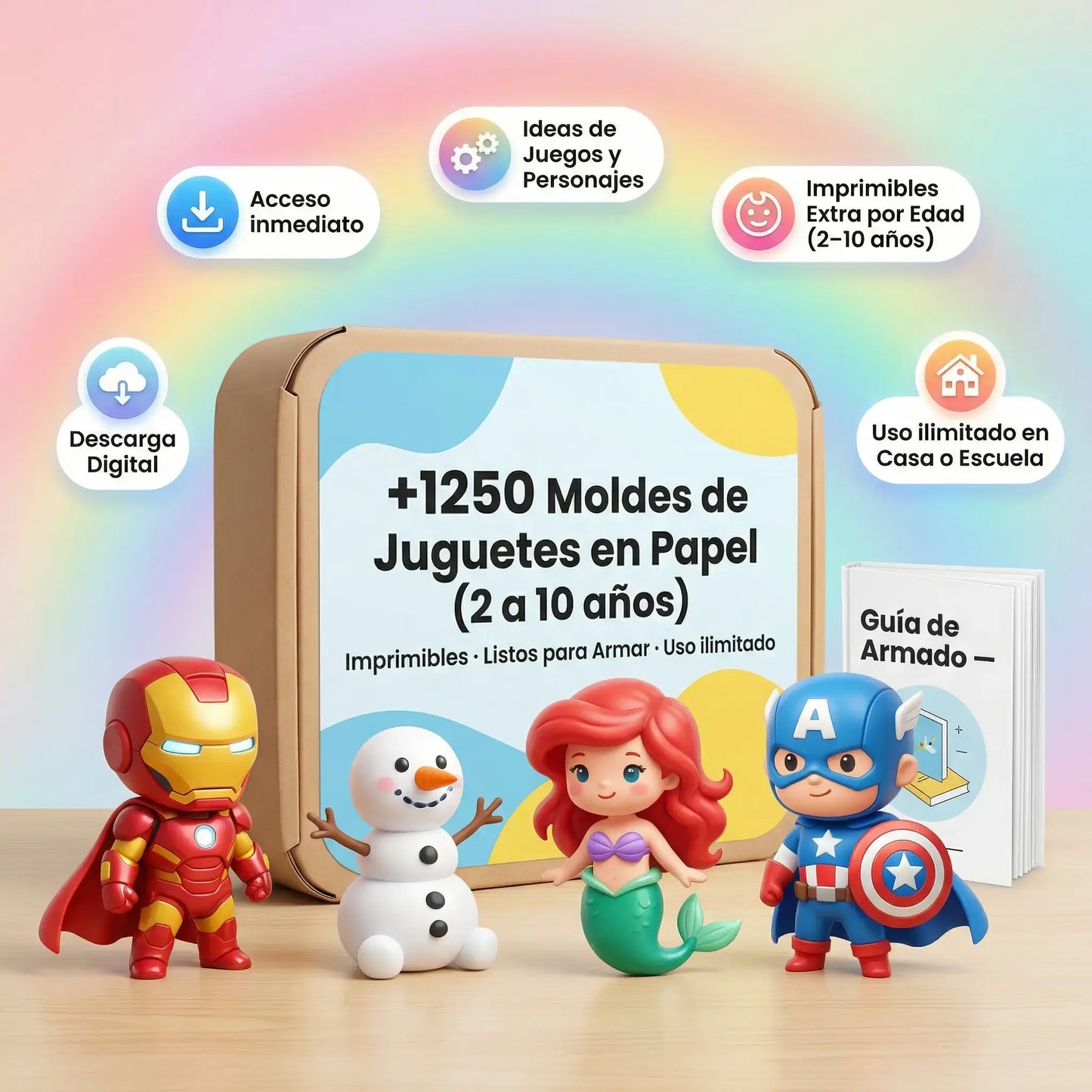 +1250 Moules pour jouets en papier + 3 Bonus.